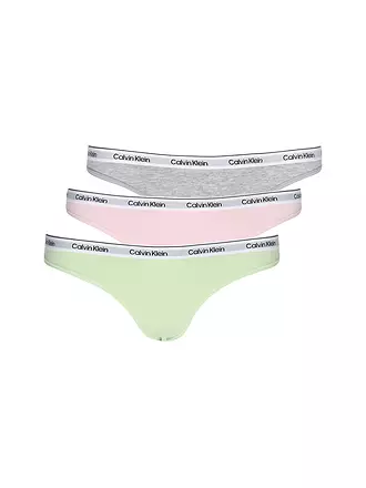 CALVIN KLEIN | String lot de 3 multi | hellgrün